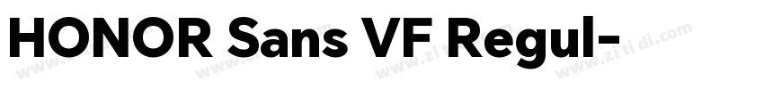 HONOR Sans VF Regul字体转换